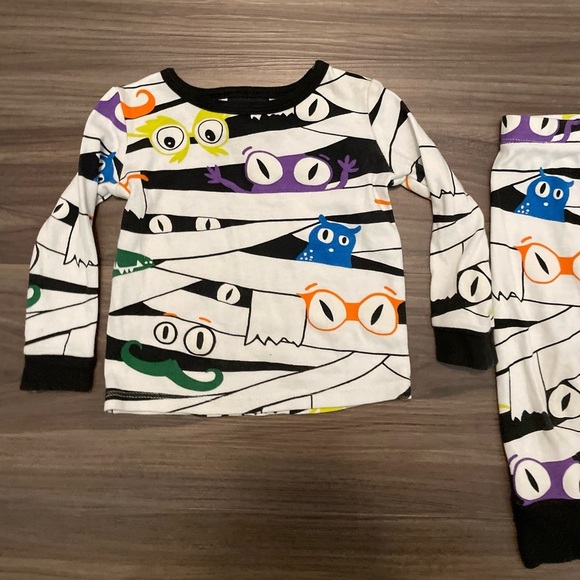 HYDE & EEK Baby Colorful Mummy Design Kids Pajama Set size 12M - Picture 4 of 6